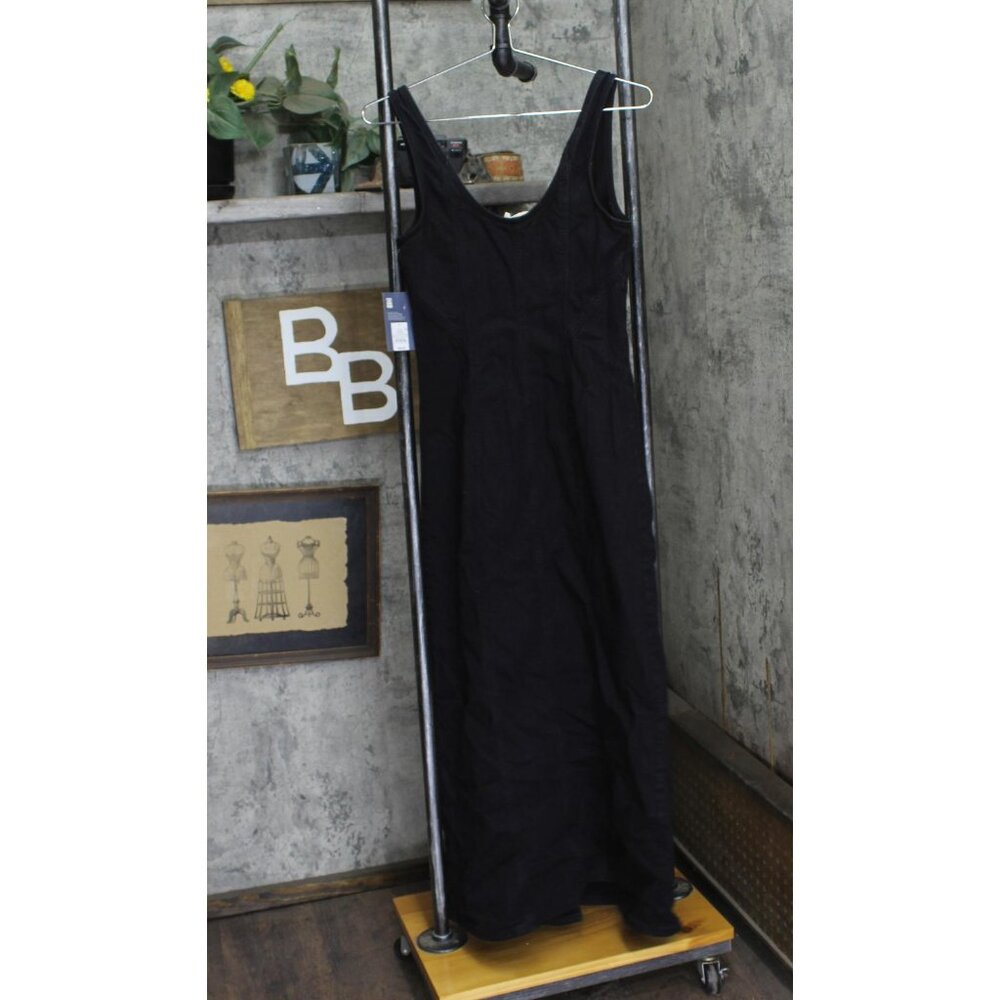 NWT Universal Thread Womens Denim Tailored Corset Midi Dress 91829603 Black 4 - Picture 5 of 8